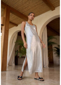 vestido-largo-tirantes-tejido-laminado