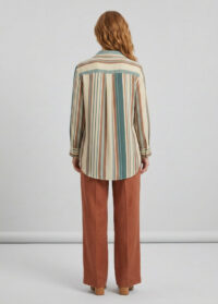 woman-wearing-striped-blouse-back